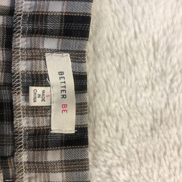 yellow, black, and off white plaid tennis skirt - Picture 4 of 5